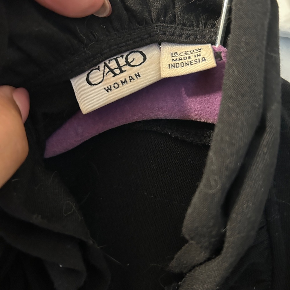 Cato Black Ruffled Cardigan - Picture 4 of 6